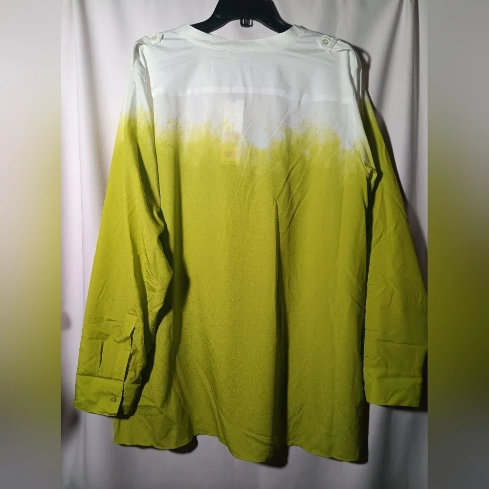 Vibrant Green Button-Up Shirt
